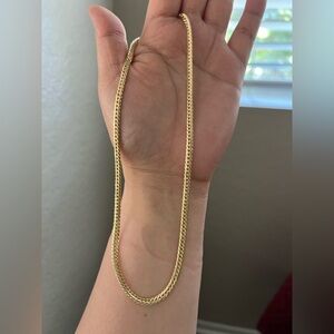 18k Real Gold Chain Necklace 16”